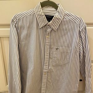Men’s Medium Blue and White American Eagle Shirt